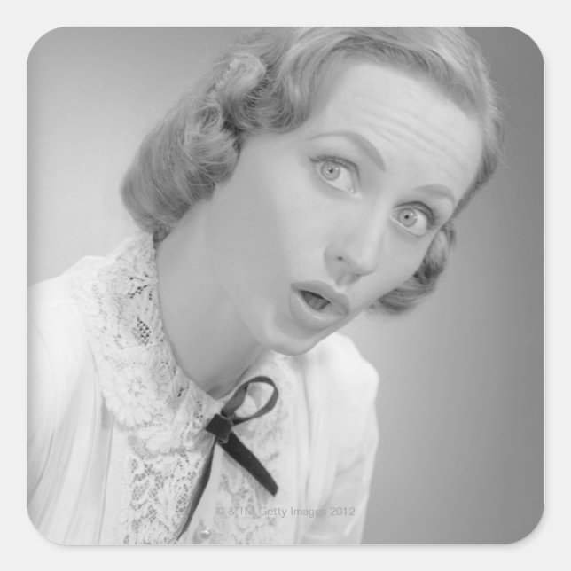 Adesivo Quadrado Expressões Faciais (Frente)