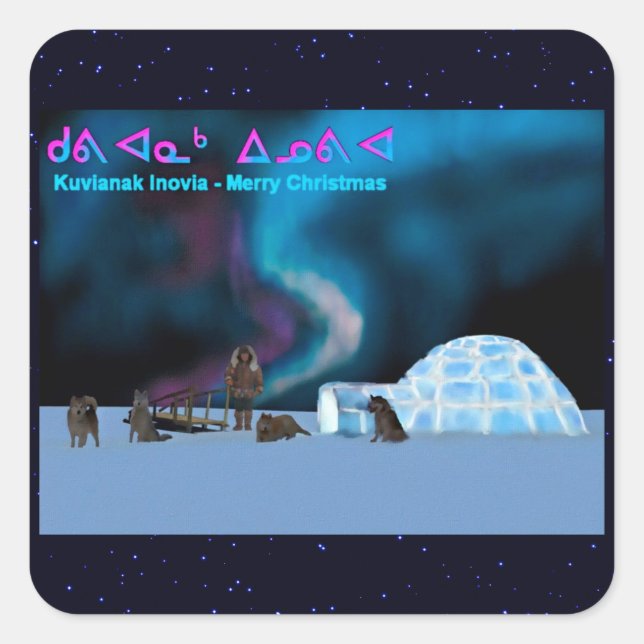 Adesivo Quadrado Extremo Natal do Norte (Frente)