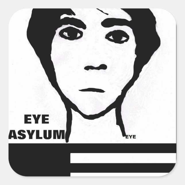 ADESIVO QUADRADO EYE ASYLUM (Frente)