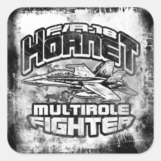 Adesivo Quadrado F/A-18 Vinheta quadrada de hornet