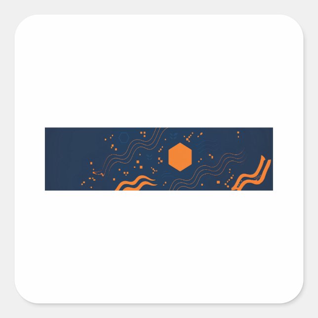 Adesivo Quadrado F-Caw-F Classic Minimal Clean (Frente)