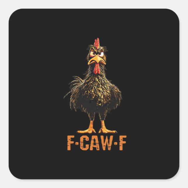Adesivo Quadrado F-Caw-F Creative Casual (Frente)