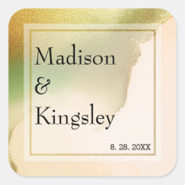 Adesivo Quadrado Fab Chartreuse Abstrato Incrível Casamento