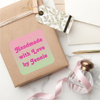 Fabricado à mão com amor pelo seu nome, Pink & Gre