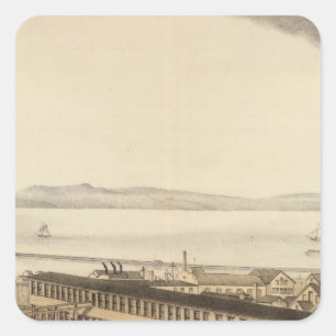 Adesivo Quadrado Fabrico de mobiliário de Kilburn e Gates Cottage