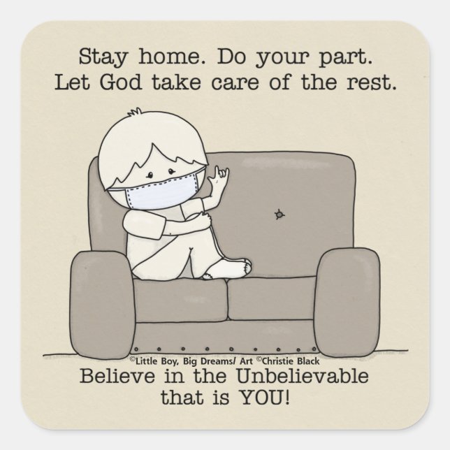 Adesivo Quadrado Faça a sua parte (Frente)