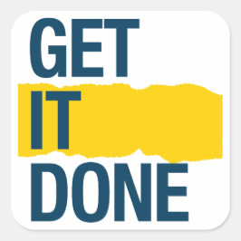 Adesivo Quadrado Faça isso