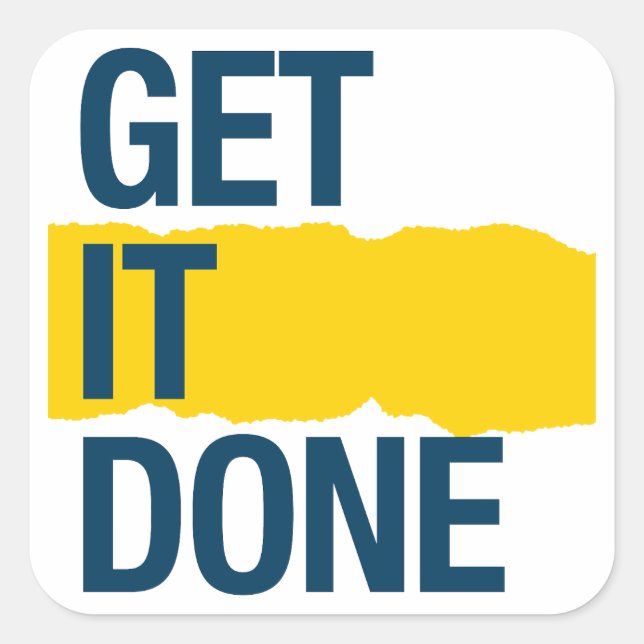 Adesivo Quadrado Faça isso (Frente)