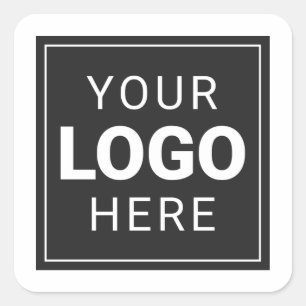 Adesivo Quadrado Faça o Upload do Logotipo da Sua Marca