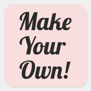 Adesivo Quadrado Faça sua própria impressão feita sob encomenda