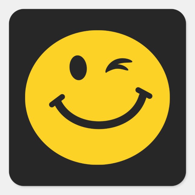 Adesivo Quadrado Face piscante (Frente)