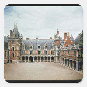 Adesivo Quadrado Fachada da asa de Louis XII, 1498-1503