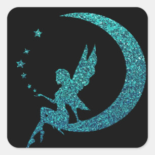 Adesivo Quadrado Fada de Lua de Literatura