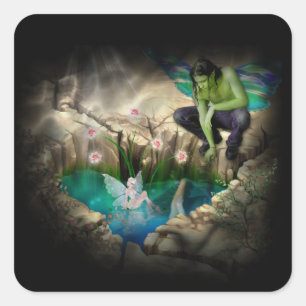 Adesivo Quadrado Faerie em Elven Pond Vignette
