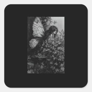 Adesivo Quadrado Fairy Grunge Goblincore Cottagecore Fairycore