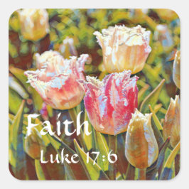 Adesivo Quadrado Faith Luke Tulip Sticker