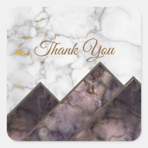 Adesivo Quadrado Faixa de Montanha do Bloco de Cor do Marte Preto e