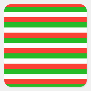 Adesivo Quadrado faixas de bandeira