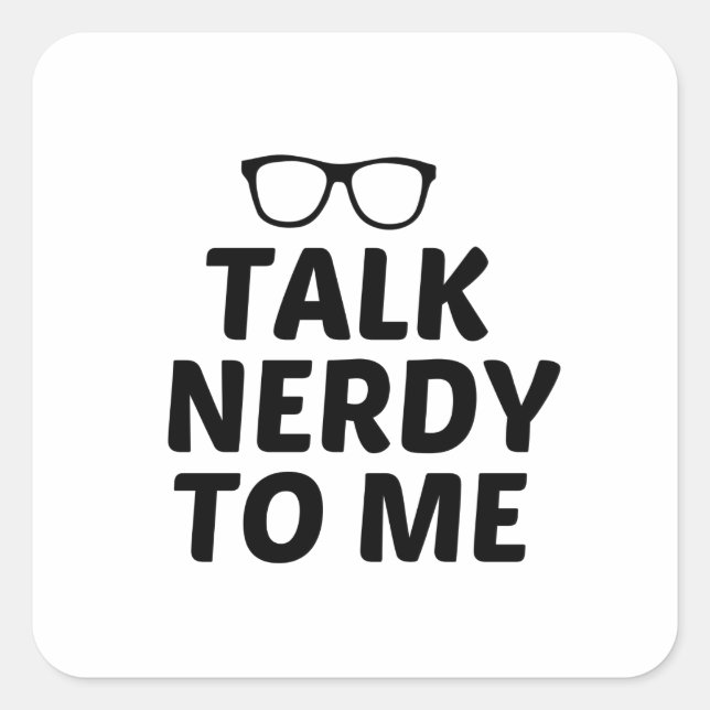 ADESIVO QUADRADO FALE COMIGO COM NERDY (Frente)