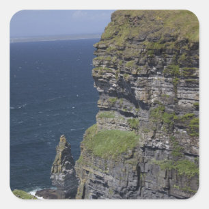 Adesivo Quadrado Falésias Cênicas de Moher e Torre de O'Brien