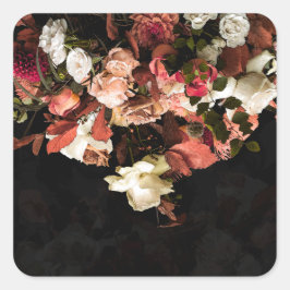 Adesivo Quadrado Fall Floral Fantasy
