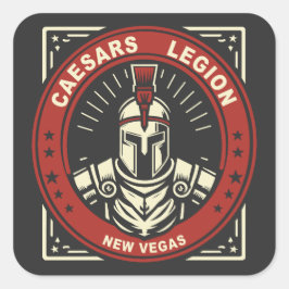 Adesivo Quadrado Fallout New Vegas Caesars Legion