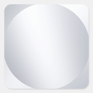 Adesivo Quadrado Falso Modelo Personalizado Prata Olhar Brilho Metá