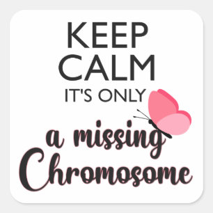 Adesivo Quadrado Falta de reconhecimento da síndrome de Chromosome