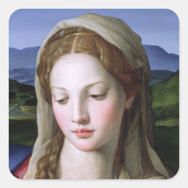 Adesivo Quadrado Família Sagrada com Ruas, Anne e Ruas crianças. (Frente)