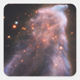 Adesivo Quadrado Fantasma da Nebulosa de Cassiopeia