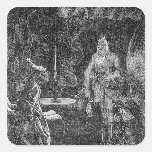 Adesivo Quadrado Fantasma de Marley (Frente)