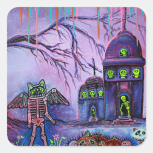 Adesivo Quadrado Fantasmo