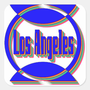 Adesivo Quadrado Fantástico Sticker 2 de Los Angeles