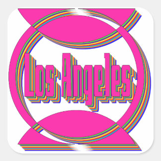 Adesivo Quadrado Fantástico Sticker 3 de Los Angeles