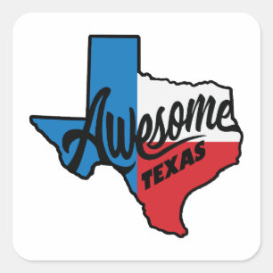 Adesivo Quadrado Fantástico Texas