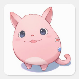 Adesivo Quadrado Fantasy Anime Sticker