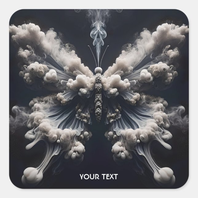 Adesivo Quadrado Fantasy Cute Butterfly Smocent (Frente)