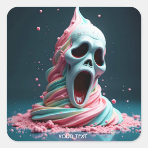 Adesivo Quadrado Fantasy Cute Cream Surpresa