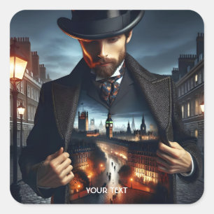 Adesivo Quadrado Fantasy Cute Jack London Night