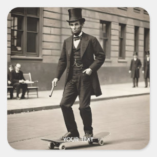 Adesivo Quadrado Fantasy Cute Legal Skateboard Racer