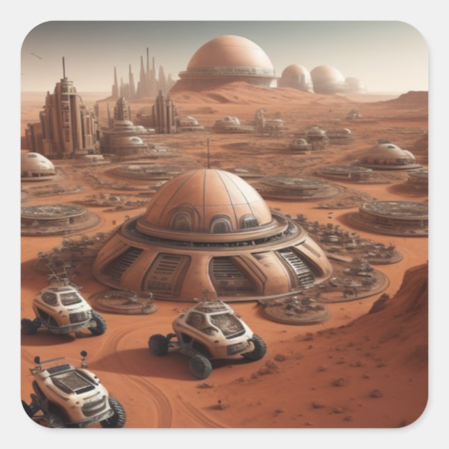 Adesivo Quadrado Fantasy Lands (Frente)