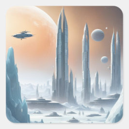 Adesivo Quadrado Fantasy Lands Sticker