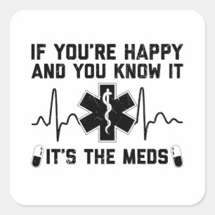 Adesivo Quadrado Faracy Sayings   Presente Farmacêutico