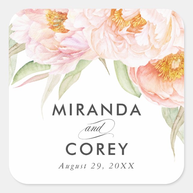 Adesivo Quadrado Farinha de Peões Rosa Esmagados (Frente)