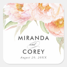 Adesivo Quadrado Farinha de Peões Rosa Esmagados