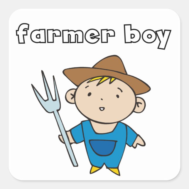 Adesivo Quadrado Farmer Boy (Frente)