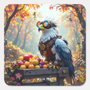 Adesivo Quadrado Farmstand de Fantasy Cute Griffin