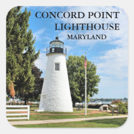 Adesivo Quadrado Farol Concord Point, Autocolantes em Maryland
