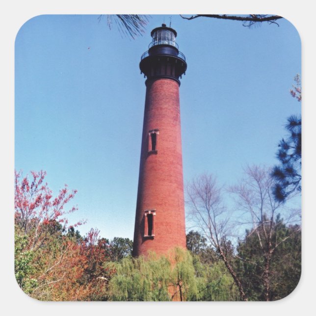 Adesivo Quadrado Farol Currituck (Frente)