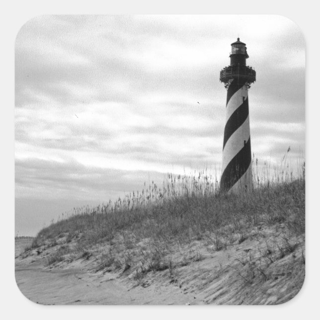 Adesivo Quadrado Farol de Cape Hatteras (Frente)